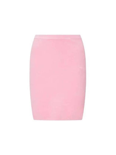 Mini Logo Soft Skirt Light Pink 270759 - ALEXANDER WANG - BALAAN 1