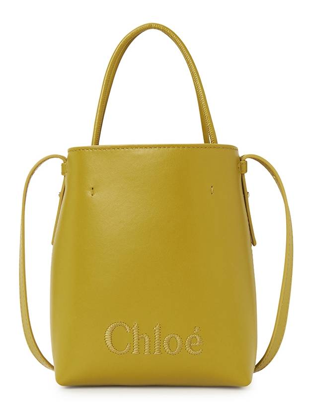 Sense Micro Calfskin Tote Bag Green - CHLOE - BALAAN 2