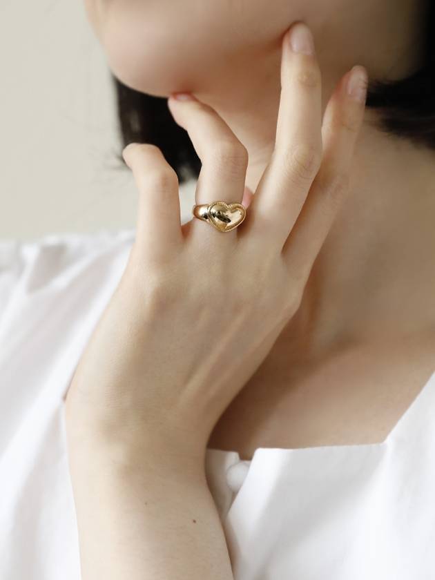 Heart Bold Ring Gold - SOSOO - BALAAN 4