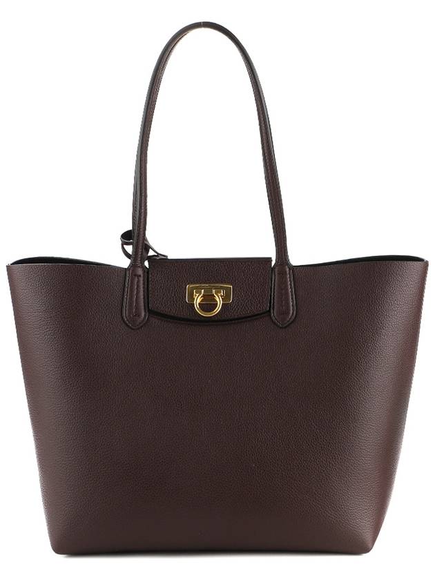 Women s Travel Tote Bag 21 I376 GANACHE BROWN 0758182 - SALVATORE FERRAGAMO - BALAAN 1