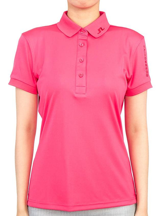 Women's Tour Tech Golf Polo PK Shirt Pink - J.LINDEBERG - BALAAN 2