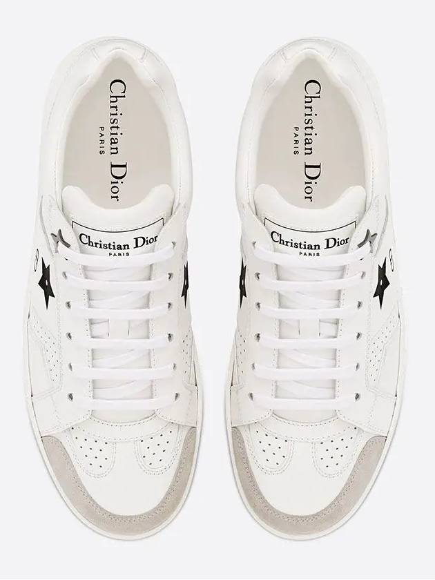 Star Leather Low Top Sneakers White - DIOR - BALAAN 6