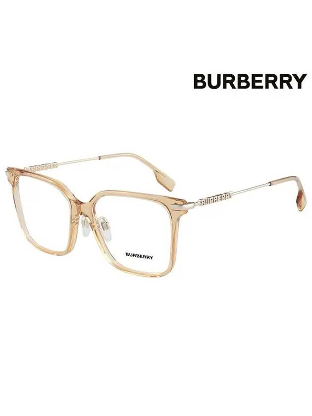 Eyewear Square Plastic Eyeglasses Light Gold - BURBERRY - BALAAN 3