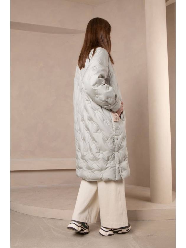 Collarless Circle Quilting Puffer Coat Light Mint - REAL ME ANOTHER ME - BALAAN 3