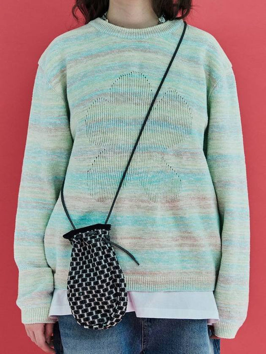 mesh knit string bag black - UNALLOYED - BALAAN 2