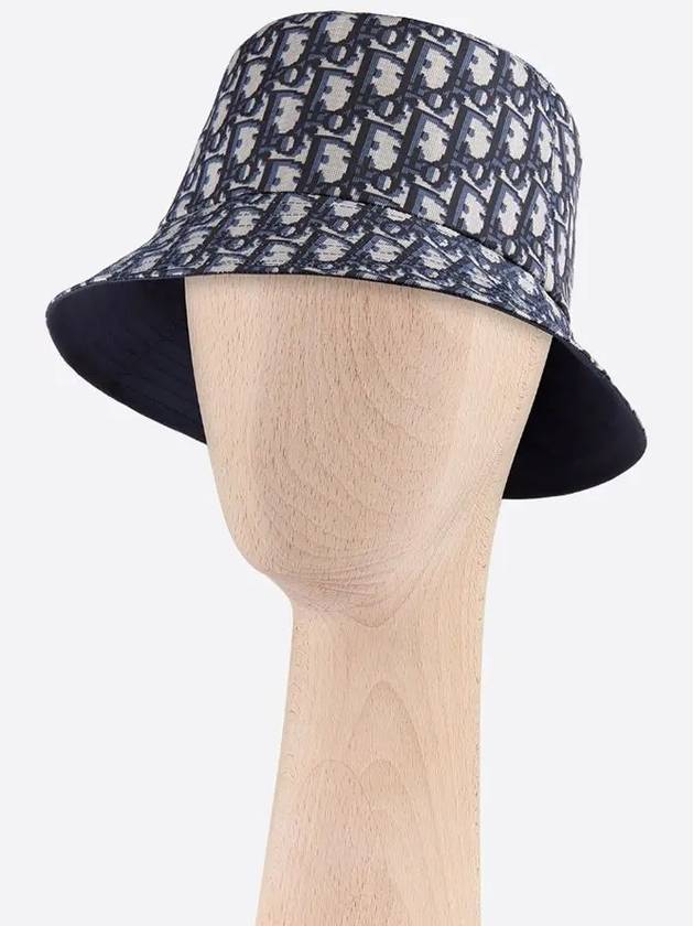 Reversible Teddy D Small Brim Bucket Hat Blue - DIOR - BALAAN 4