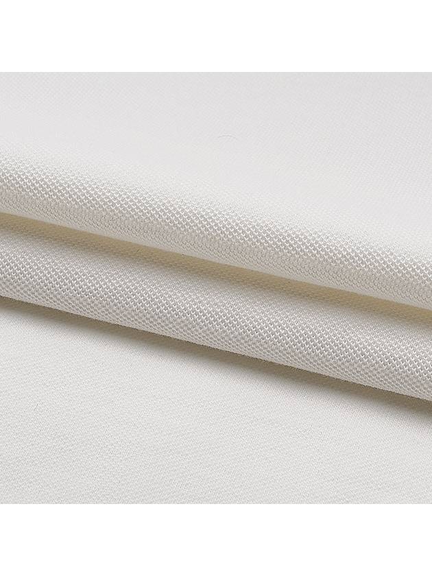 Logo Embroidered Short Sleeve Polo Shirt White - BRUNELLO CUCINELLI - BALAAN 9