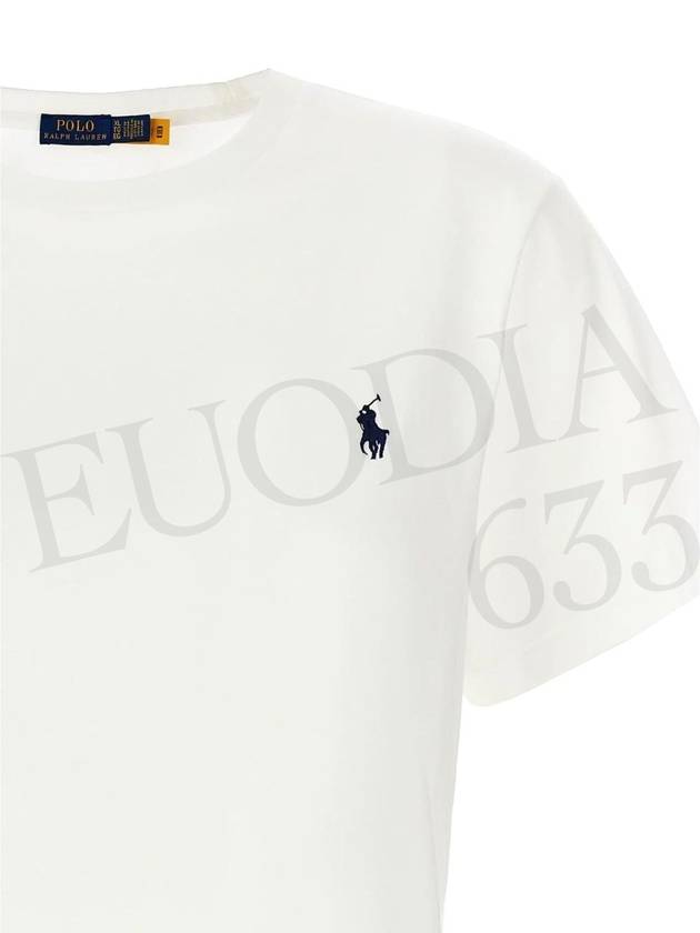 Embroidered Logo Cotton Short Sleeve T-Shirt White - POLO RALPH LAUREN - BALAAN 5