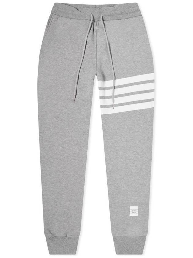 Women's Engineer 4 Bar Cotton Loopback Knit Track Pants Grey - THOM BROWNE - BALAAN.