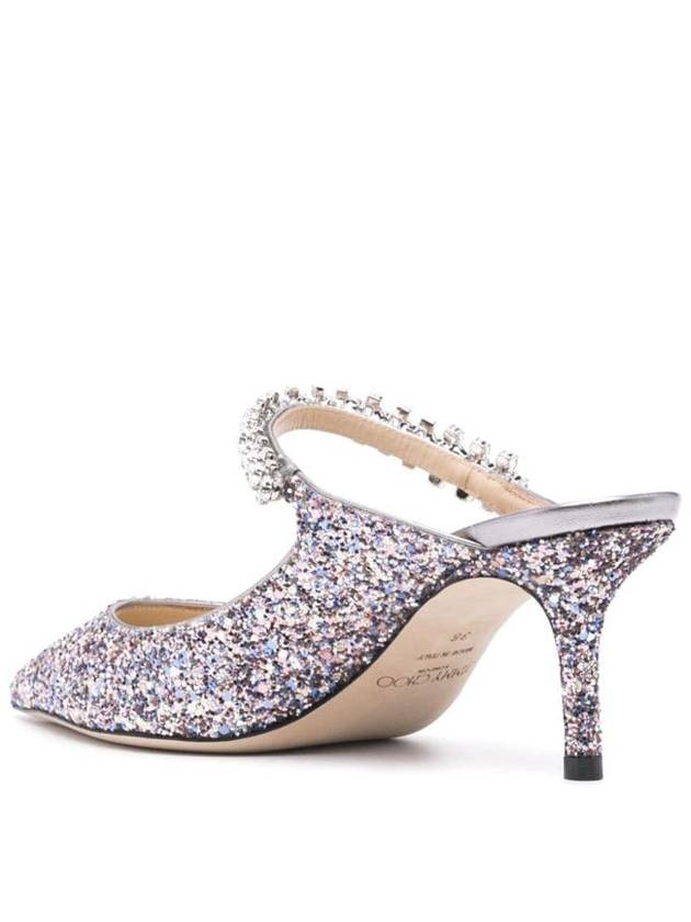 Bing 65 Crystal Strap Glitter Mule Silver - JIMMY CHOO - BALAAN 4