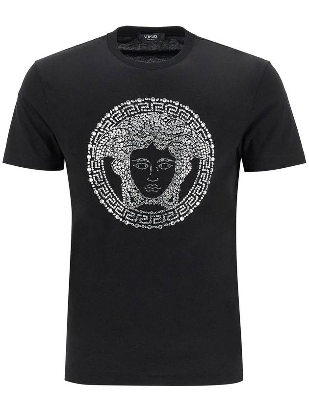 medusa crystal embellished t - VERSACE - BALAAN 1