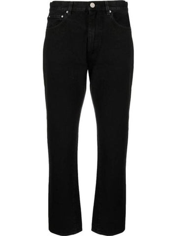 Twist Seam Regular Fit Denim Jeans Black - TOTEME - BALAAN.