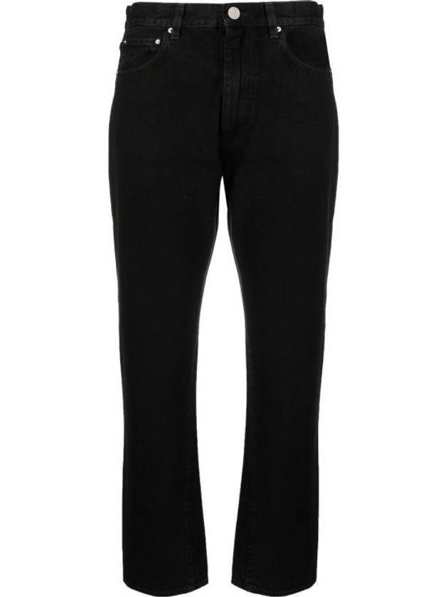 Twist Seam Regular Fit Jeans Black - TOTEME - BALAAN 1