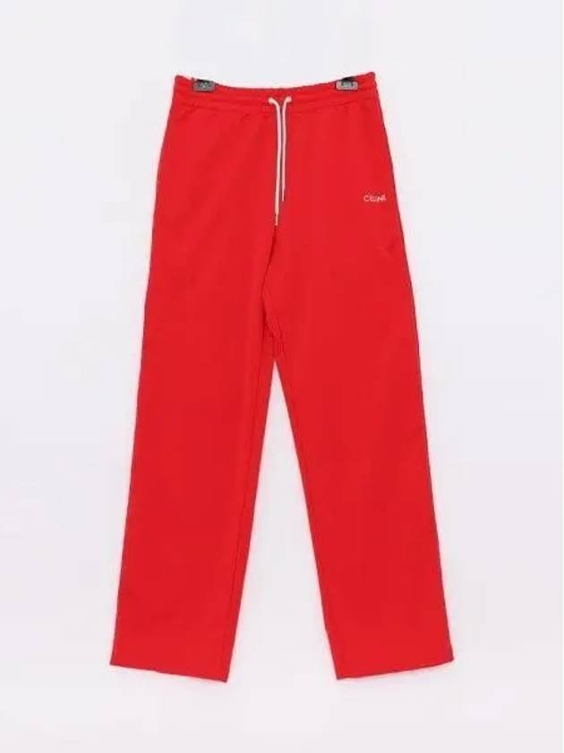 Double Face Drawstring track pants red - CELINE - BALAAN 2