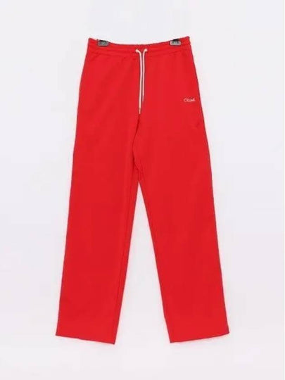 Double Face Drawstring track pants red - CELINE - BALAAN 2