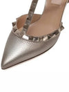 S0375 NNF S69 Rockstud Metallic Slingback Gold - VALENTINO - BALAAN 3