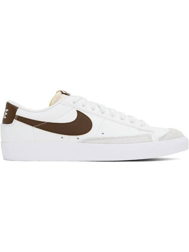 Blazer Low 77 Vintage Low Top Sneakers White Brown - NIKE - BALAAN 1