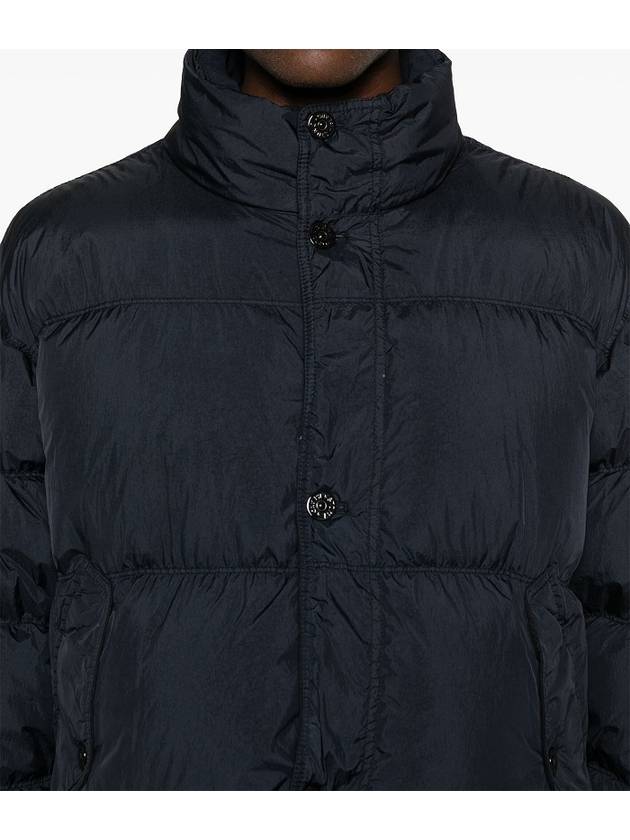 Garment Dyed Crinkle Reps Down Padding Navy - STONE ISLAND - BALAAN 5