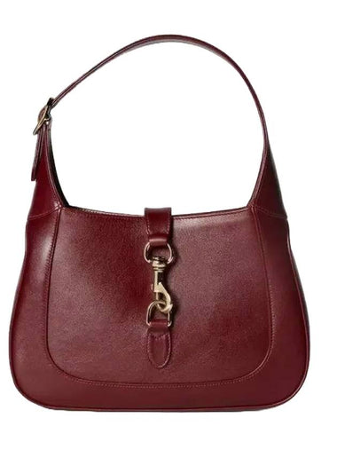 Jackie Small Leather Shoulder Bag Bordeaux - GUCCI - BALAAN 1