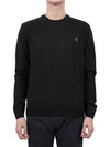 Fox Head Patch Regular Knit Top Black - MAISON KITSUNE - BALAAN 3