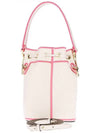 Roma Mon Treso Mini Canvas Bucket Bag Beige - FENDI - BALAAN 4