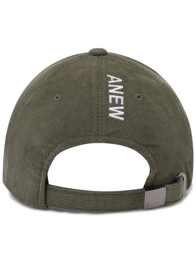 Official Small logo corduroy ball cap KH - ANEWGOLF - BALAAN 4