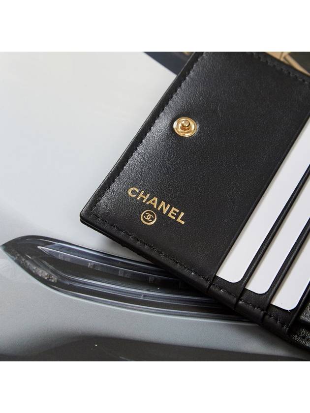 Women s CC Logo Flap Bicycle Wallet Black - CHANEL - BALAAN 8