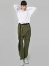 Patch Pocket Baggy Pants Khaki - ATHPLATFORM - BALAAN 3