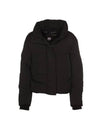 Junction Label Cropped Padding Black - CANADA GOOSE - BALAAN 1