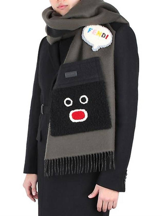 Sharing Wool Scarf FXS347 - FENDI - BALAAN 1