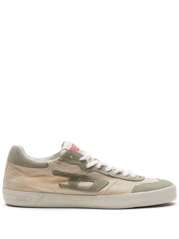 S-Leroji Oval D Logo Mesh Low Top Sneaker Green - DIESEL - BALAAN 1