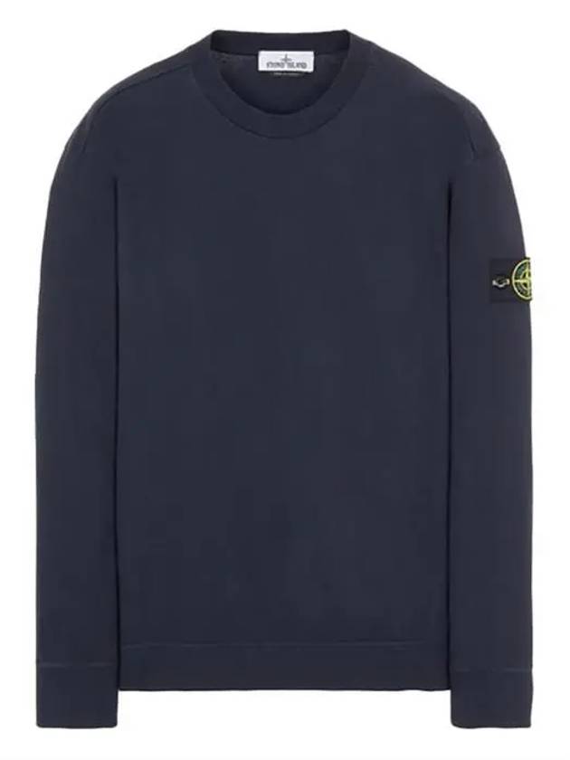 Waffen Patch Garment Dyed Heavy Cotton Sweatshirt Navy - STONE ISLAND - BALAAN 2