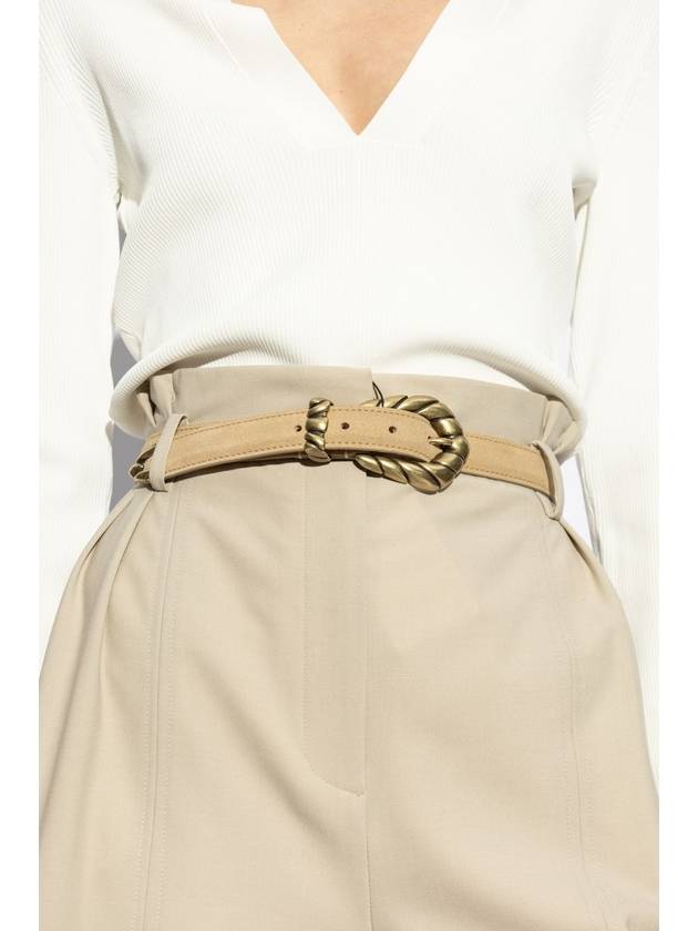 Iro Leather Belt Embella, Women's, Beige - IRO - BALAAN 2