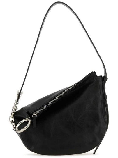 Knight Leather Small Shoulder Bag Black - BURBERRY - BALAAN 2