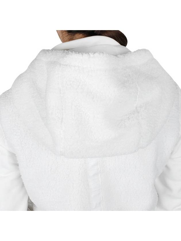 Women's Moegi Fleece Hooded Zip-Up Offwhite - PARAJUMPERS - 10