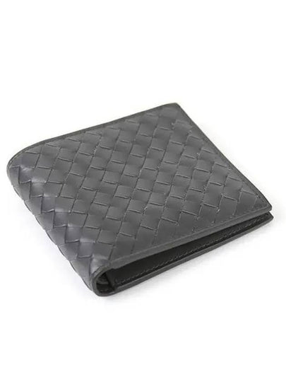 Intrecciato Weaving Half Wallet Dark Grey - BOTTEGA VENETA - BALAAN 2