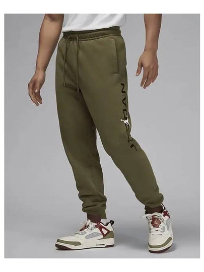 Jordan Essential Fleece Track Pants Medium Olive - NIKE - BALAAN 2