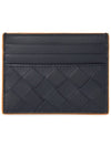 Intrecciato Leather Card Wallet Navy - BOTTEGA VENETA - BALAAN 3