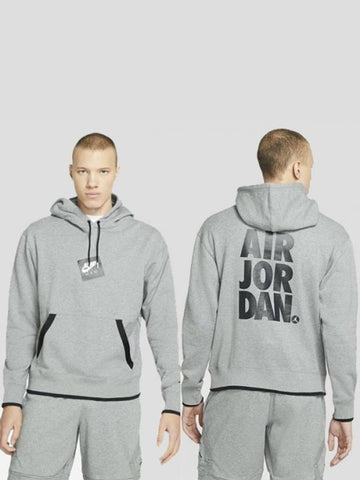 01CV2245091JordanClassic Jumpman Hooded TshirtGray - NIKE - BALAAN 1