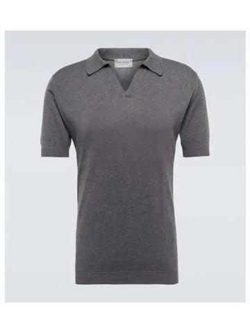 IDomestic shippingI 24 Noah Charcoal short sleeve knit kr 205078 - JOHN SMEDLEY - BALAAN 1