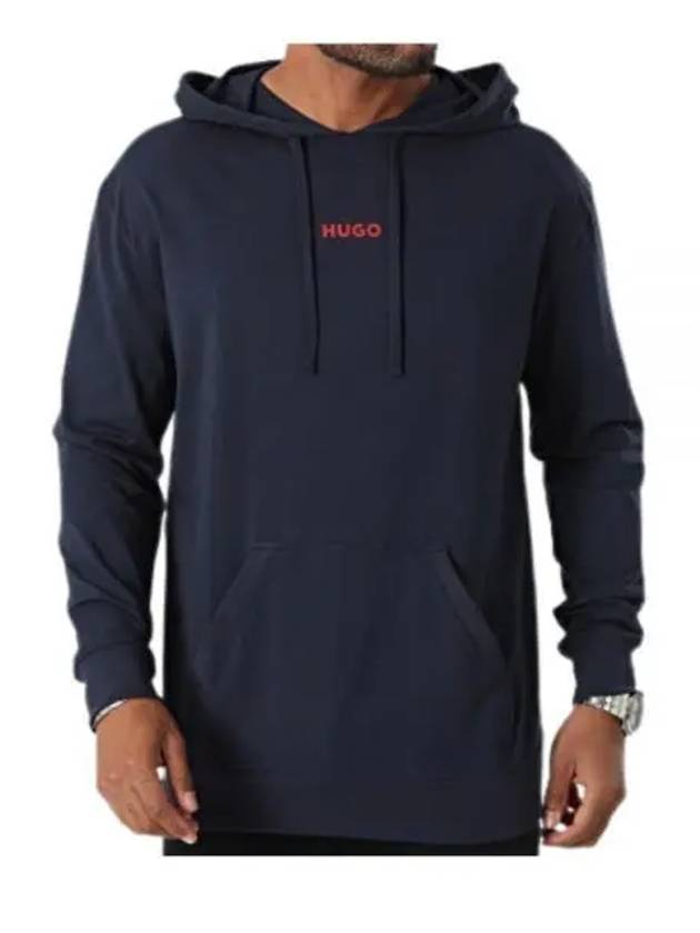 Logo Print Hood Navy - HUGO BOSS - BALAAN 2