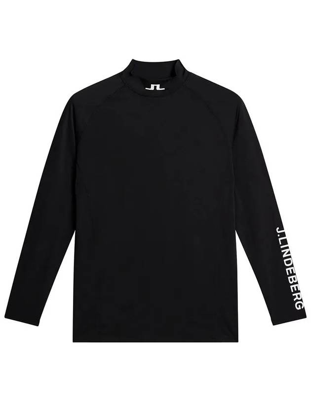 Men's Aello Soft Compression Long Sleeve T-Shirt Black - J.LINDEBERG - BALAAN 3