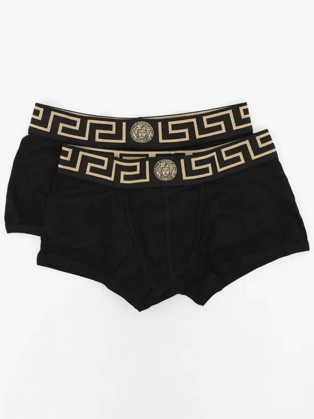 Men's Greca Border Draws 2 Pack Briefs Black - VERSACE - BALAAN 4