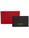 Gancini Card Wallet Black - SALVATORE FERRAGAMO - BALAAN 6