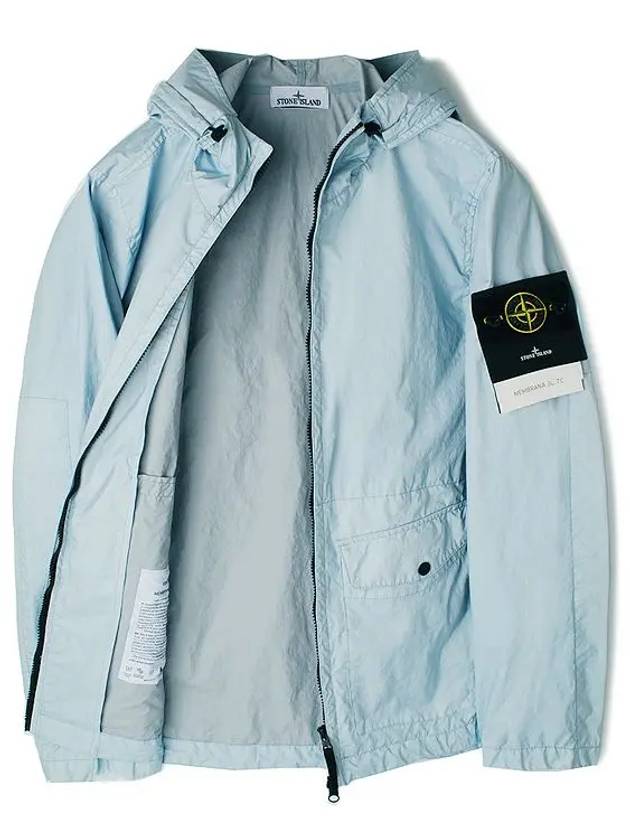 Membrana 3L TC Hooded Jacket Sky Blue - STONE ISLAND - BALAAN 8