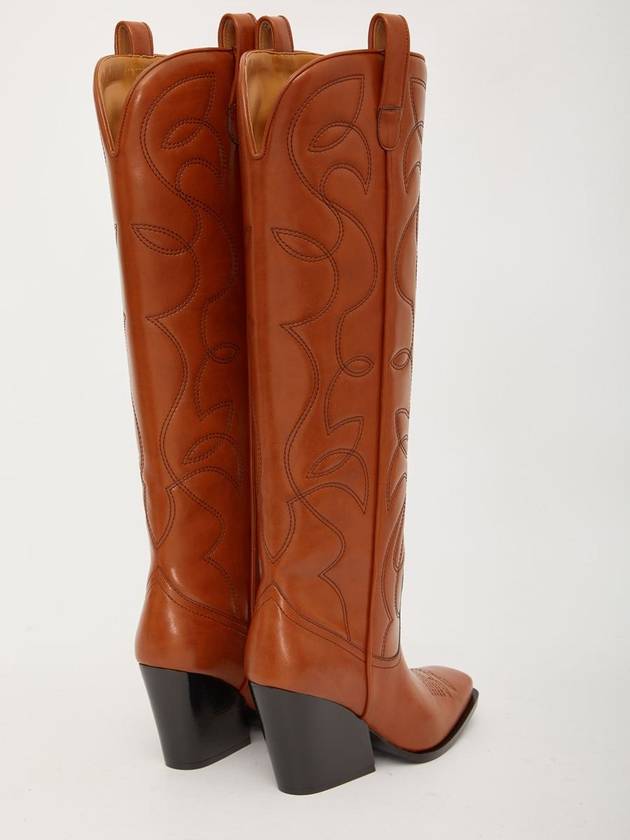 Women's Cowboy Cloud Long Boots Brown - STELLA MCCARTNEY - BALAAN 4