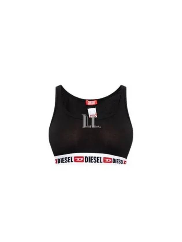 Logo Cotton Bra Black - DIESEL - BALAAN 2