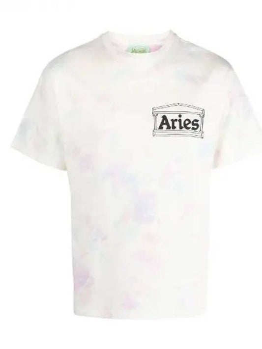 Aries Temple Logo Summer Tie Dye TShirt - ARIES - BALAAN 1