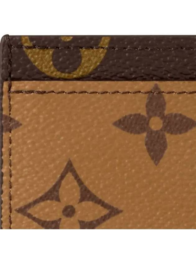 Monogram Reverse Canvas Card Wallet Brown - LOUIS VUITTON - BALAAN 7