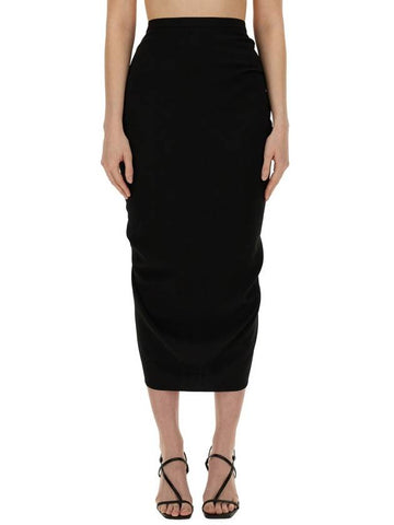 SKIRT WITH DRAPE - DRIES VAN NOTEN - BALAAN 1